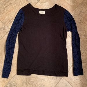 Obey Black Long Sleeve with Leopard/ Cheetah Print